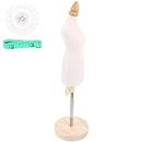 SHINEOFI Doll Clothes Form Mini Mannequin Model Stand Mannequin Dress Form Torso Stand Cloth Gown Display Support Holder for Sewing Clothing Dress Jewelry Display