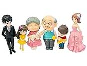 Krisah 7 pcs Different Age Family Couples Resin Miniature Doll House Garden Decorative X Small Multi Color Items