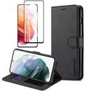 For Galaxy S21 FE Plus Ultra Wallet Leather Case Card Slots Leather Flip Cover