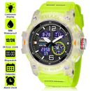 Waterproof Men's Sports Military Watch Digital LED Electronic Alarm Wristwatch