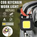 Mini Led Flashlight Portable Work Light Pocket USB Keychains Rechargeable Brigh