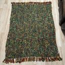 Pier 1 Imports Throw Blanket w Fringe Multicolor 60 x 48” Chanel
