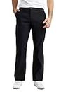 UNIONBAY Men's Rainier Lightweight Comfort Travel Tech Chino Pants, Black, 38W x 32L