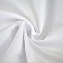 Plain Solid Dyed Polycotton Pre Shrunk Fabric Material Linings Dress Making Crafts Home Décor Table Cloth Sheeting Quilting | 60+ Colours | 45” - 112 cm Wide (Sold by The Metre, White)