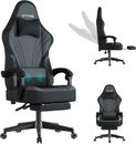 Gaming Chair,Big and Tall Gaming Chair with Footrest,Ergonomic Computer Chair,Fa