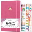 Clever Fox Self-Care Journal – Daily Reflection Notebook – Mental Health & Personal Development Planner, Meditation & Mood Log, A5 (Violet Blossom)