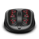 Nekteck Foot Massager with Heat, Shiatsu Heated Kneading Foot Massager Machine, Gift for Her & Him, Built-in Heat Function and Power Cord (Black)