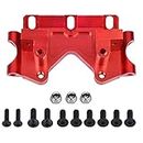 Globact Aluminum Front Bulkhead with Mounting Screws Upgrade Parts for 1/10 Traxxas Slash 2WD Rustler Stampede Bandit Replace of 2530 2530A (Red)