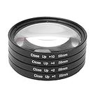Bilinli Cámaras Macro Close Lens Filter Kit Up +1 +2 +4 +10 Kits 58mm para cámaras Canon/Nikon/Sony