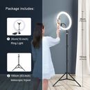 LED Ring Light Photography Lighting Selfie Lamp USB Dimmable With Tripod Photo