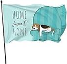 Outdoor Home Sweet Home Dog Garden Flag, Yard Flag 3 X 5 ft Décorations pour la maison en plein air