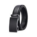 28"-68"Men's Leather Ratchet Dress Belt Big And Tall With Automatic Buckle