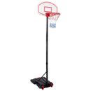 Basketball Hoop Net Backboard Adjustable for Kids 165-205cm with Stand & Wheels