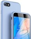 REALCASE for iPhone SE 2022 Back Cover, Liquid Silicone Case Back Cover for Apple iPhone SE (3rd Generation) / iPhone SE 2020 / iPhone 8 / iPhone 7 (S-Light Blue)