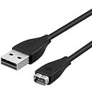 Cable de carga USB para Fitbit Charge HR, cable de carga de repuesto para Fitbit Charge HR Band Wireless Actividad Pulsera Deporte, Longitud: 27 cm.