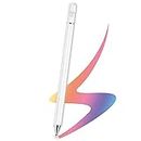 (Refurbished) Tukzer Plastic Capacitive Stylus Pen for Touch Screens Devices, Fine Point, Lightweight Metal Body with Magnetism Cover Cap for Smartphones/Tablets/iPad/iPad Pro/iPhone (White)