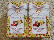 New Sealed Venezia Soapworks Moisturizing Soap 7 Oz Bars(2) In Peppermint Pine 
