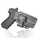 WARRIORLAND IWB Kydex Holster with Claw Attachment and Optic Cut Fit G20 / G21 (Gen 3 4 5) & G22 Gen 5 Pistol, Inside Waistband Appendix Carry G21 Holster, Adj. Cant & Retention, Right Hand