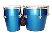 GT manufacturers Professional Two Piece Hand Made Wooden Bango Drum Set 01 (Blue)…