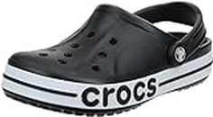 crocs unisex-adult Bayaband Clog BLACK/WHITE Clog - 9 UK Men/ 10 UK Women (M10W12) (205089-066)