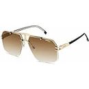 CARRERA Men's Non-Polarized UV protected Multicolor Lens Glass Rimless Rectangular Sunglasses 205825
