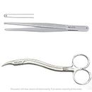 Reviti Suture Cutting Scissor, Tooth Forcep Stainless Steel Surgical Set