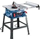 Bosch GTS 254 Corded Electric Table Saw, 1,800W, 254 mm Saw Blade Dia, 4,300 rpm, Metal Stand, Meter Gauge, Dust Extraction, 24.4 Kg + 1 Expert for Wood Circular Saw Blade, 1 Year Warranty