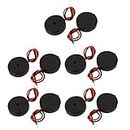 Aexit 10Pcs (Electroacoustic device) DC 30V 80dB Sound Passive Electronic Buzzer Alarm 14mm x (85ry588qf753) 4mm Black