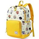 Kids backpacks,VASCHY Cute Lightweight Water Resistant Toddler Preschool Backpack for Boys and Girls Chest Strap Yellow Puppies