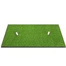 wosofe Golf Hitting Mat 16"x24" Residential Practice Mat with Rubber Tee Holder - Portable Outdoor Sports Golf Training Turf Mat Indoor Home Use or Outdoor Backyard