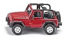 siku 4870, Fuoristrada Jeep Wrangler, 1:32, Metallo e Plastica, Rosso, Sterzatura Ackermann