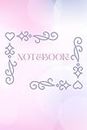 Notebook: Dreamy (Soft Pink Color Style): Blank Lined Notebook, Journal, Diary (120 pages)