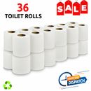 36 Toilet Rolls 2ply Quilted Embossed Luxury White Toilet Tissue Soft Paper Roll