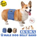 Warm Male Dog Puppy Nappy Diapers Belly Wrap Band Sanitary Pants Underpants AU
