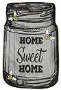 Home Sweet Home Mason Jar Burlap Garden Flag Bees Double-Sided 12.5" x 18"