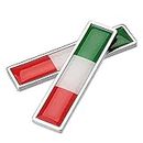 Automotive Flag Decal Metal Stickers for Car Wing Styling Motorcycle Accessories Badge Label Emblem Car Stickers 2ps (Italy)