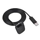 VBESTLIFE Cable de Carga USB, Cable rápido del Cargador del regulador inalámbrico del Juego del 1.5m para Xbox 360(Black)