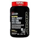 GNC AMP Gold Series Whey Protein Advanced | 2 lbs | Lean Muscle Gains | Intense Workout | Informed Choice Certified | 24g Protein | 5.5g BCAA | 4g Glutamine | Double Rich Chocolate| Formulated In USA