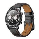 AISPORTS Bracelet en Cuir Compatible avec Samsung Galaxy Watch 3 45mm Bracelet, 22mm en Cuir Souple Respirant Bracelet de sport Boucle en Métal Bracelet de Remplacement pour Galaxy Watch 46mm/S3