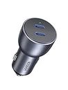 UGREEN USB C Car Charger Fast Charging - 40W Dual USB C Car Charger Adapter, PD Type C Car Charger Compatible with iPhone 13/13 Pro/12/11/X/SE,Galaxy S21/S20/Note20, iPad, Pixel 5/5a