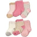 Touched by Nature Unisex Baby Organic Cotton Socks, Girl Stripes, 0-6 Months