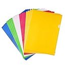 A4 Cut Flush Folders,A4 Sheet Protectors 20 Pack Plastic Wallets Transparent File Cover L Shape File Holders Pouch for Offices Supplies Organizing Paperwork