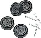 Official Pinewood Derby Wheels and Axels (Black)