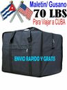 Maletin Gusano Cuba fuerte viaje Duffle Cargo Bag 50 - 70 LIBRA Strong Black 