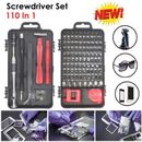 110 in 1 Electronic Magnetic Screwdriver Set Computer Phone Repair Mini Tool Kit