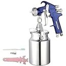 ENDOZER Professional HVLP Spray Gun Set Gravity Feed Air Spray Gun with 1.4, 1.7, 2.0mm Nozzles, 20 oz, 600cc with Gauge for Auto Paint, Primer, Clear/Top Coat & Touch-Up