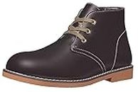 CAMEL CROWN Men's Chukka Boot Casual Oxfords Ankle Boot Mid-top Lace up Shoes Fashion Comfortable, Brown, 11