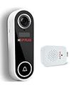 CP PLUS Video Door Bell CP-L23 Smart WiFi Wireless Video Doorbell with Micro sd Card Slot from 1080P Full HD Camera | 2-Way Talk