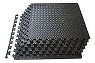 Flexnest® Cushion Pro 12mm Thick Gym Tiles Puzzle Exercise Mat with Eva Foam, Protective Flooring Mats
