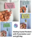 Quartz Chakra Crystal Healing Point Cut Gemstone Pendant Reiki Necklace